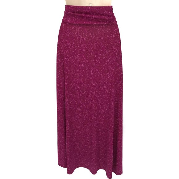 LuLaRoe Dresses & Skirts - Lularoe Print Fold Over Waist Band Maxi Skirt M